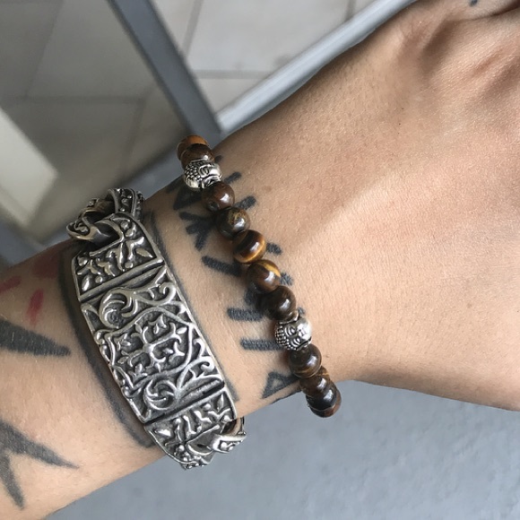 🔴SALE ! Men or women Tiger eye buddha bracelet - Picture 6 of 11